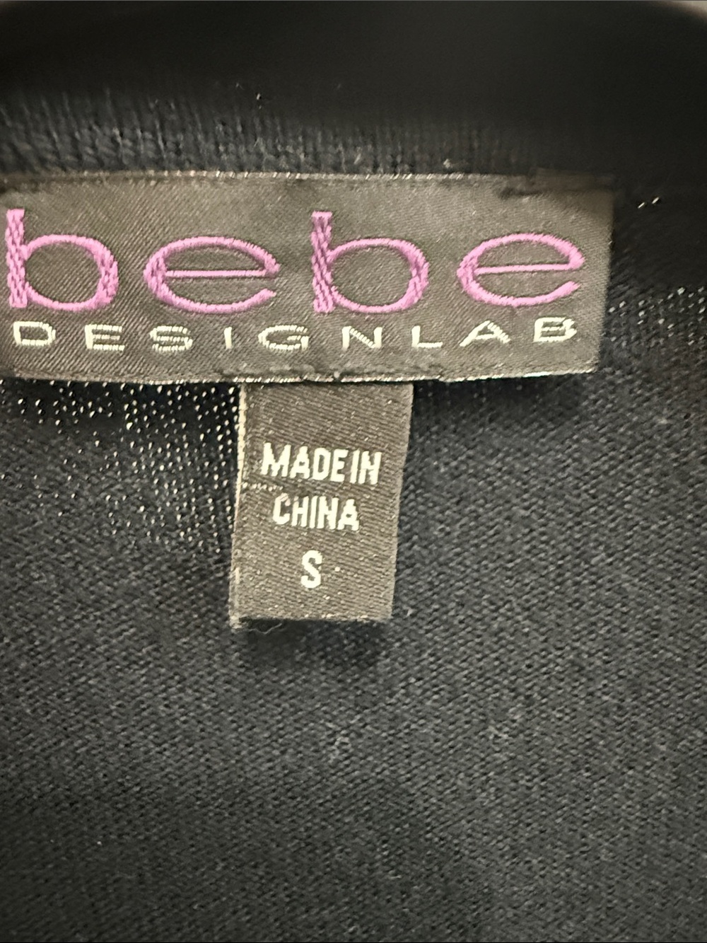 bebe Black Ruffle-Trim Button Cardigan - Picture 3 of 3